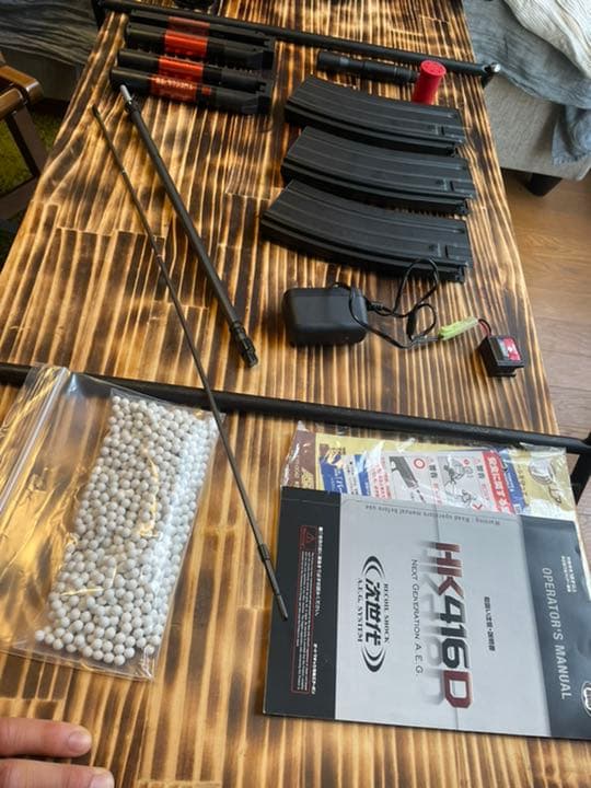 東京マルイ　次世代HK416D マガジン、充電器、バッテリーセット