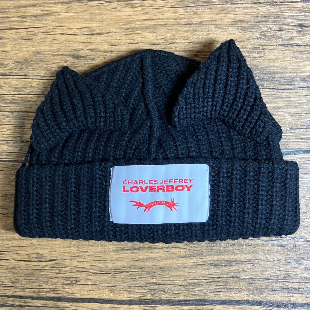 （K25984）★美品★ チャールズ ジェフリー ラバーボーイ ニット帽 猫耳