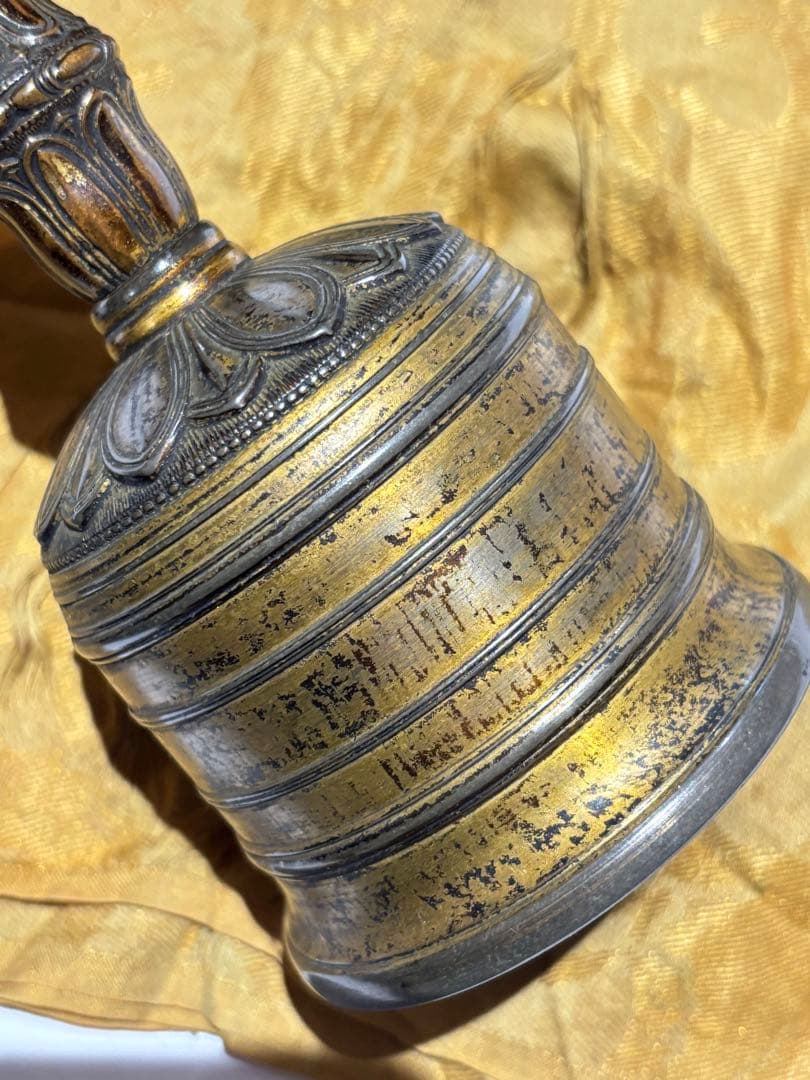 鎌倉時代箱書「金銅五鈷鈴 金剛鈴」1点|密教法具 仏具 真言宗 高野山 弘法大師