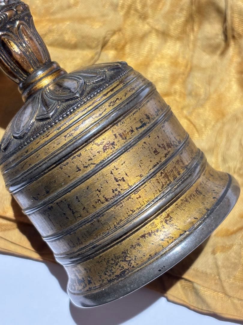 鎌倉時代箱書「金銅五鈷鈴 金剛鈴」1点|密教法具 仏具 真言宗 高野山 弘法大師