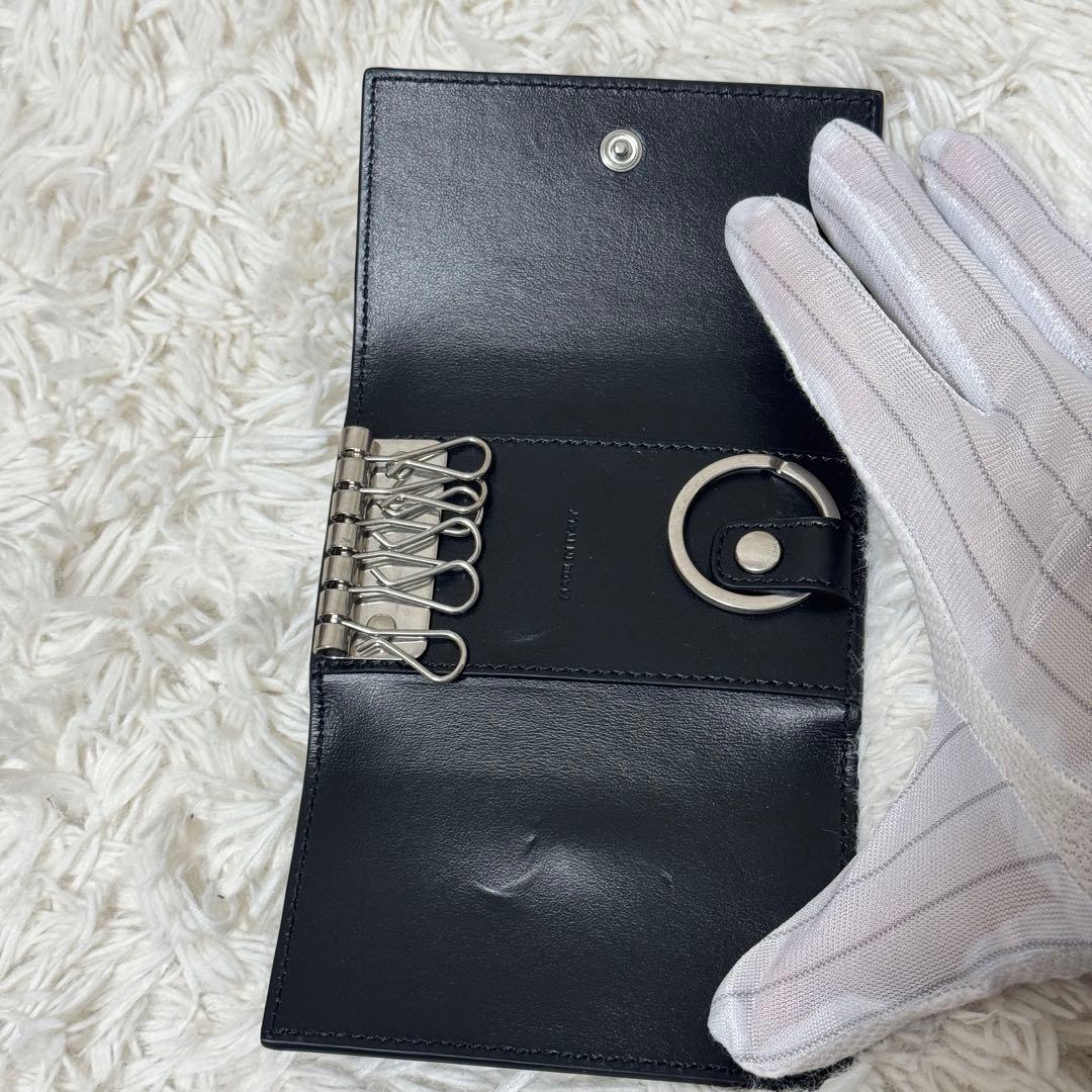 【極美品】CELINE キーケース クロコダイル型押し カーフスキン