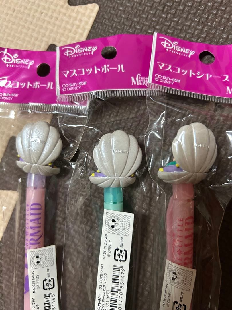 Disney アリエル　ボールペン シャープペンシル　平成レトロ