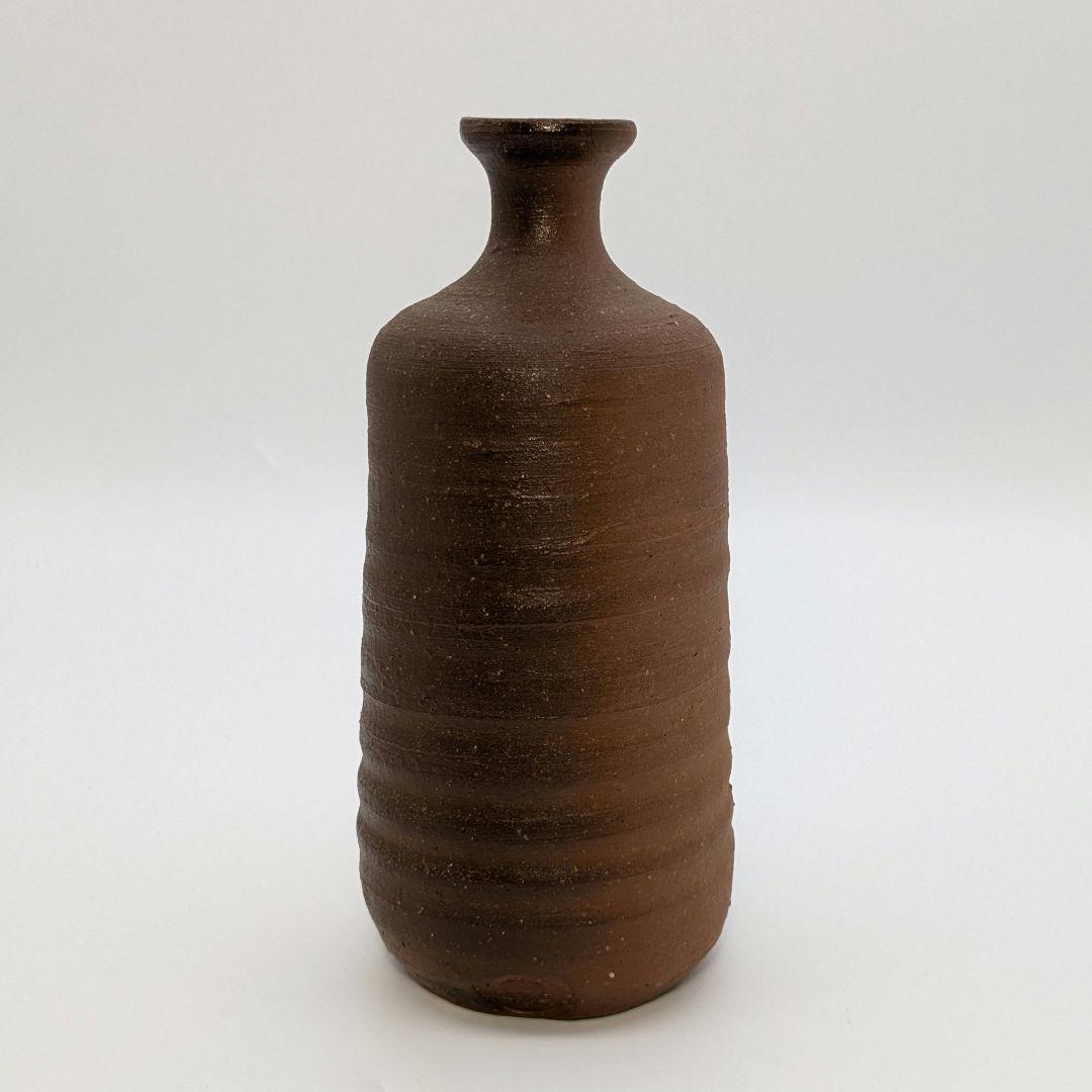 人間国宝 伊勢崎淳 備前焼 徳利花入 合箱 一輪挿し花瓶 花器 フラワーベース