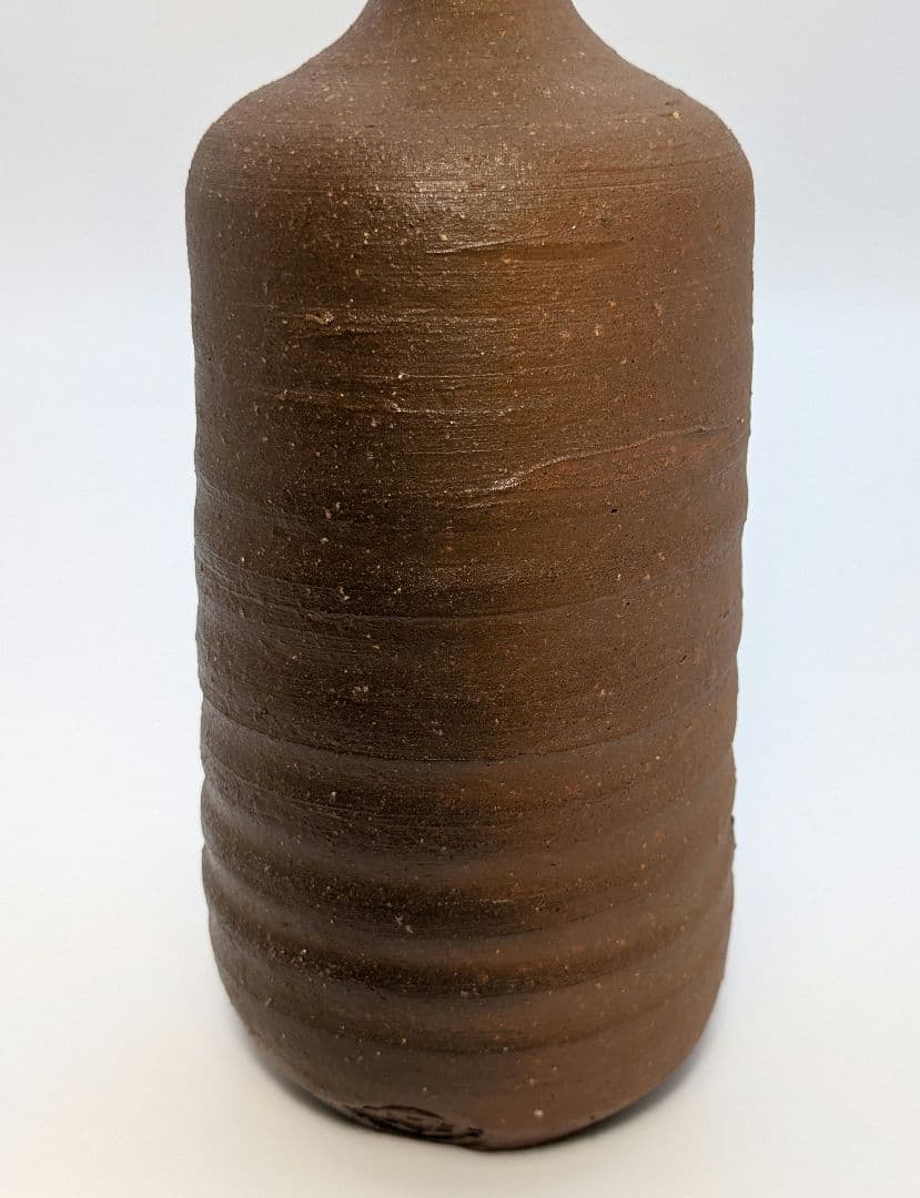 人間国宝 伊勢崎淳 備前焼 徳利花入 合箱 一輪挿し花瓶 花器 フラワーベース