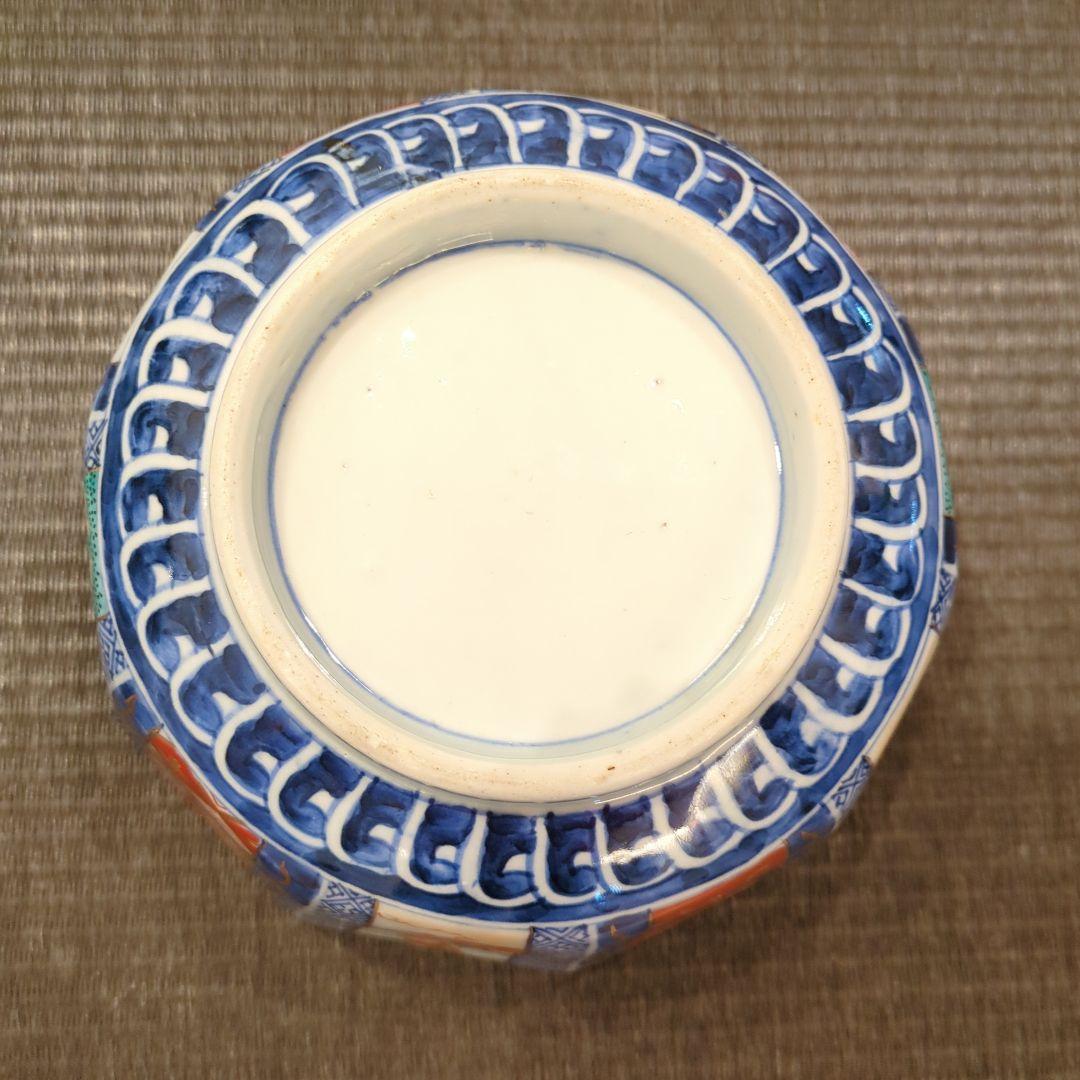 古伊万里焼 色絵 金彩 鉢 盛鉢 十角