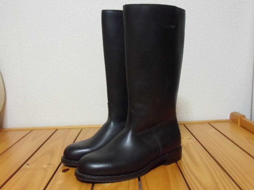 ＢＷドイツ軍/連邦軍＊革製パレードブーツ＊２６ｃｍ/履き口内側３９ｃｍ（実物）