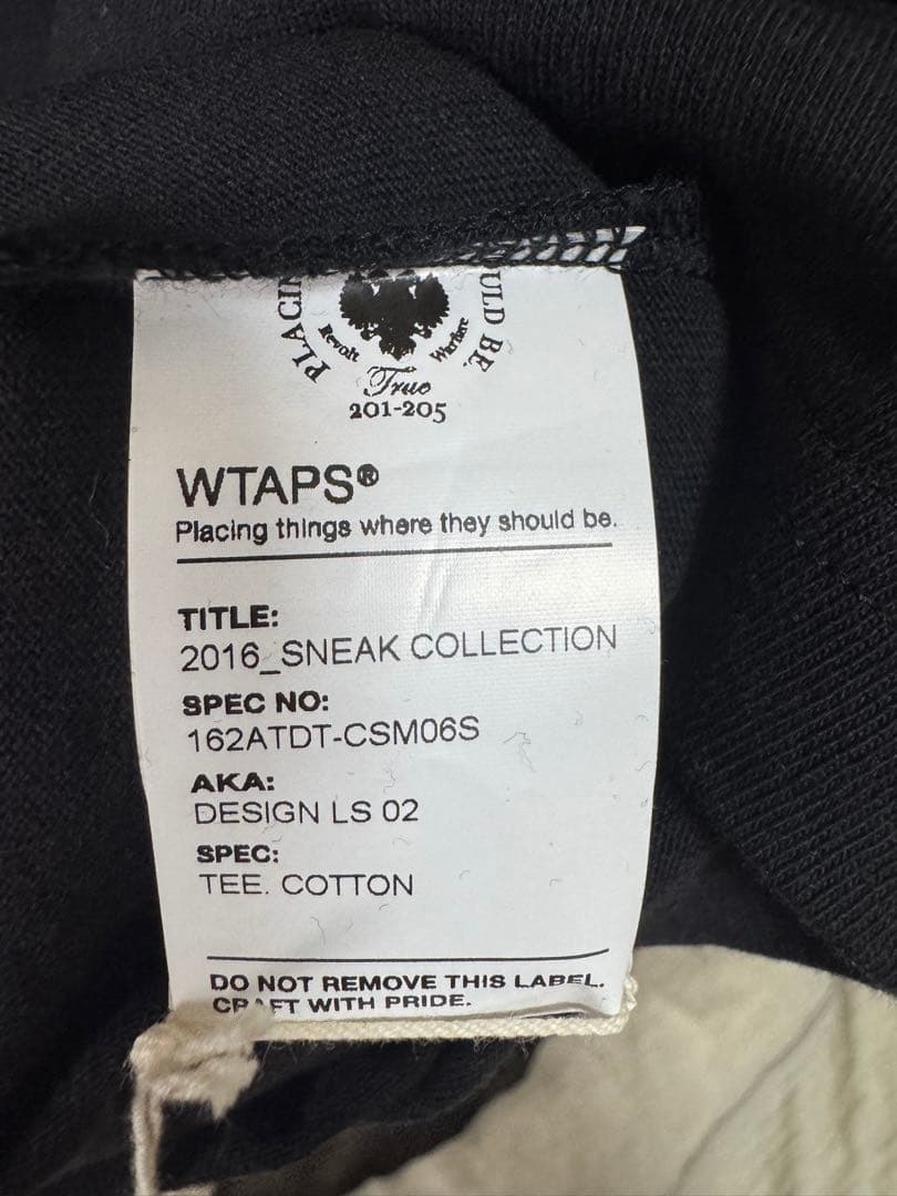 【新品未使用品 デッドストック】 WTAPS TEE DESIGN LS 02