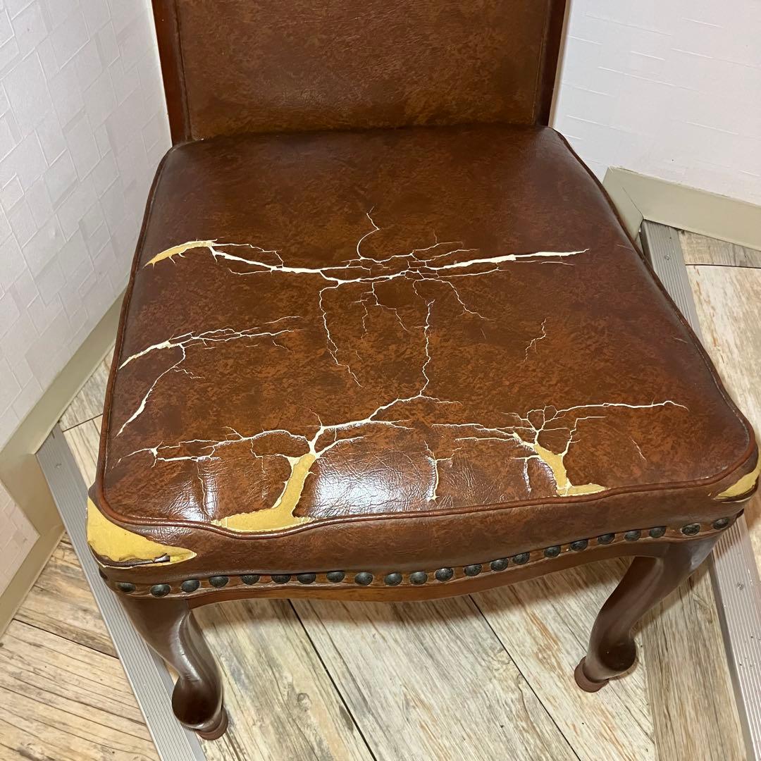 【訳あり】マルニ ベルサイユ ダイニングチェア 椅子 猫脚 DIY 張り替え用