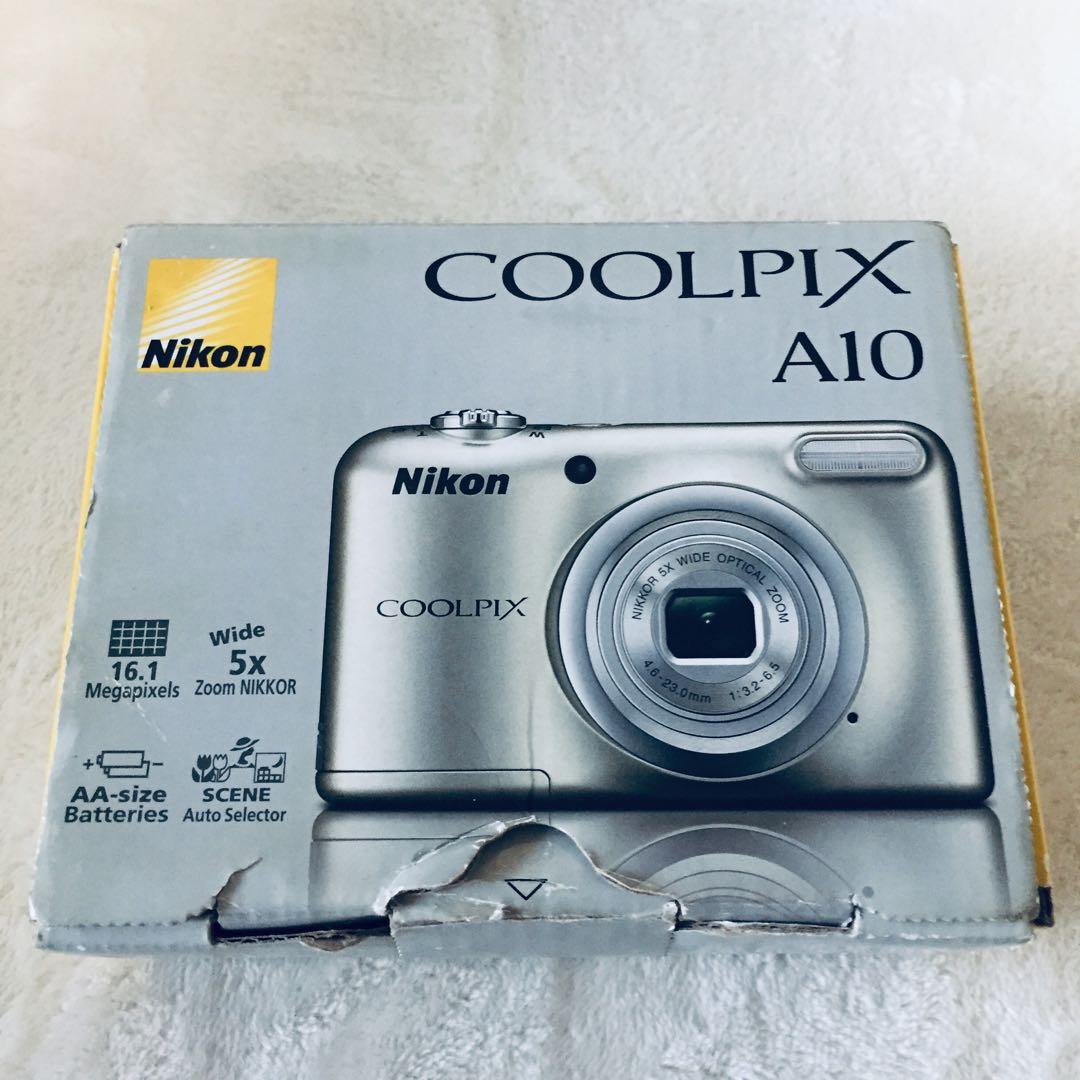 乾電池式 箱付き Nikon COOLPIX A10 オールドコンデジ デジカメ