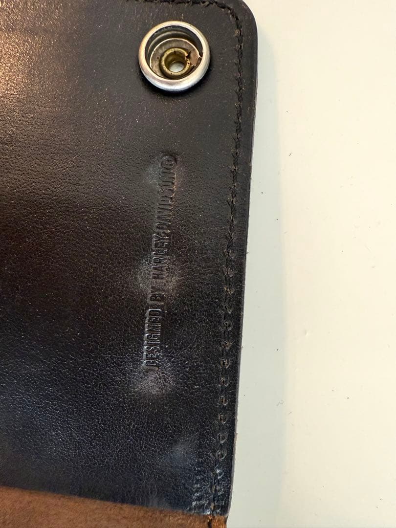 【希少品☆ビンテージ】トラッカーウォレット　ハーレー 革