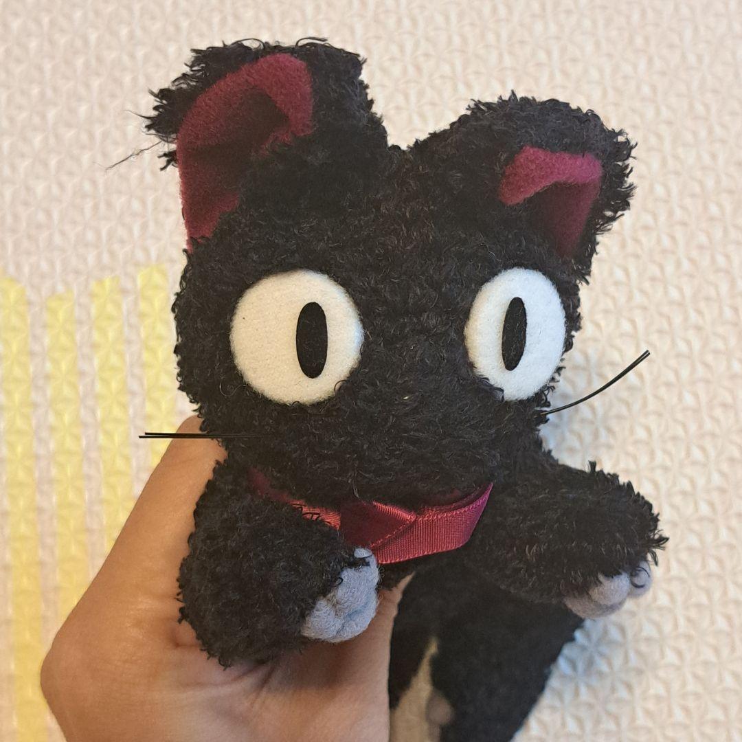 魔女の宅急便　ジジ　ぬいぐるみ リボン付き　黒猫　キャラクター　スタジオジブリ
