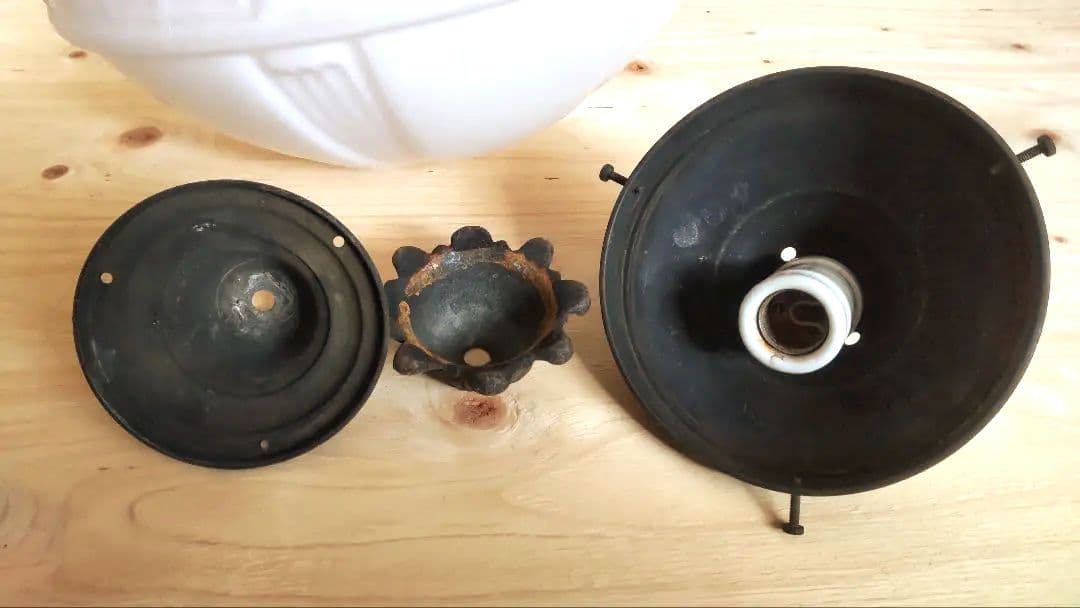 アンティークライトシェード 　金具あり