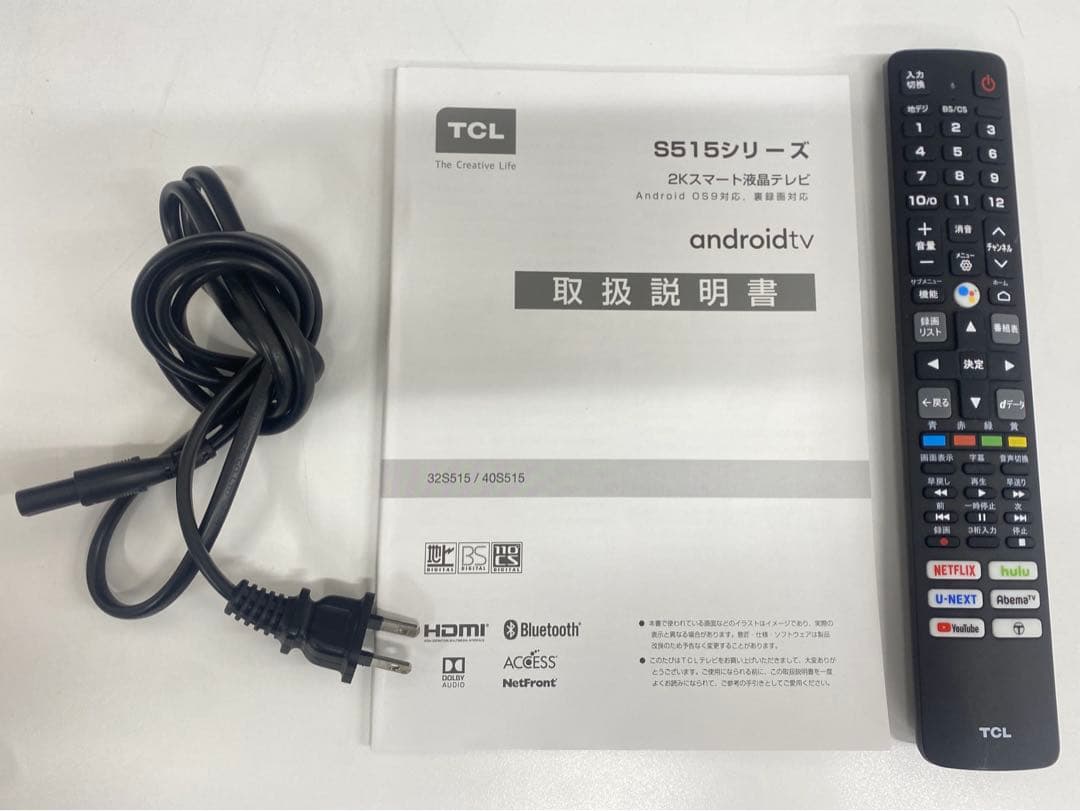 TCL ティーシーエル 40インチ 液晶カラーテレビ 2021年製