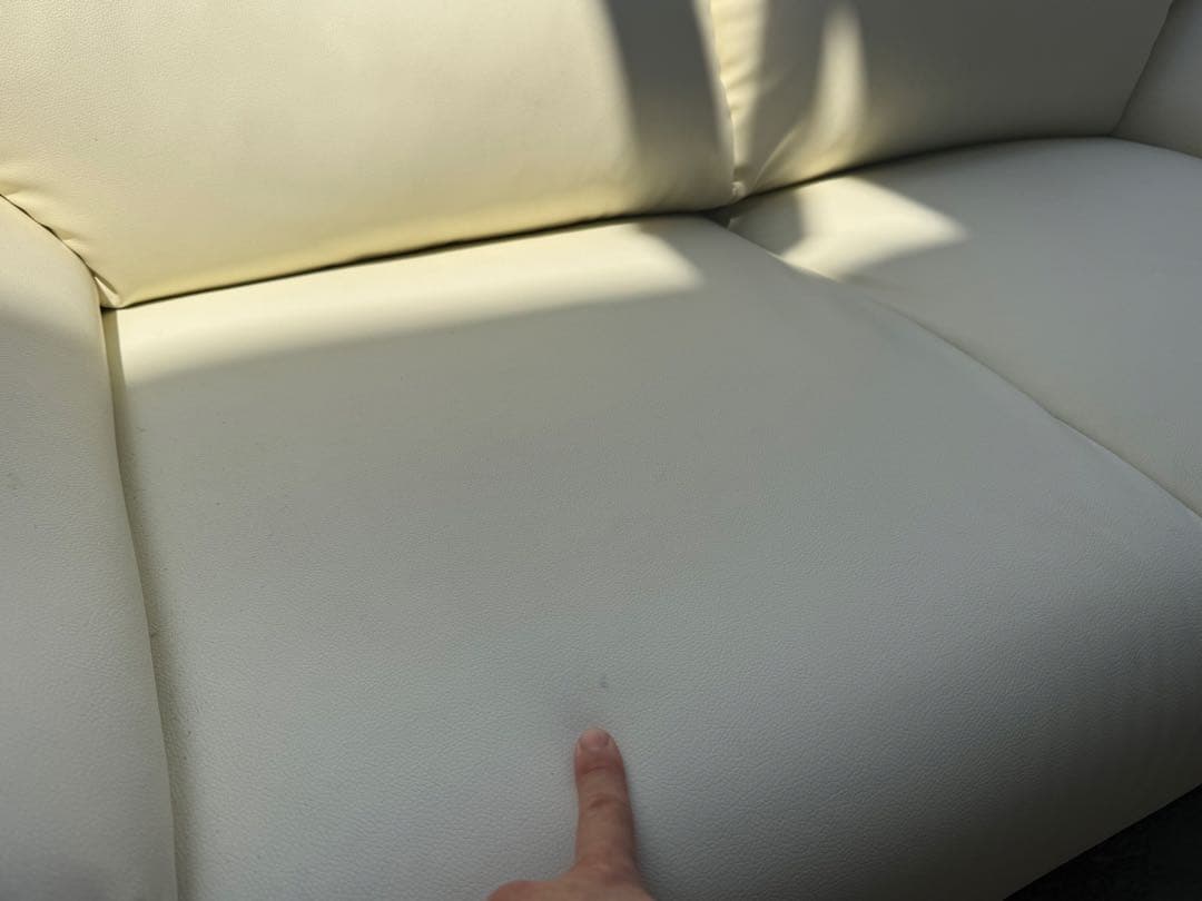 SALE ニトリ 合成皮革2人掛けソファ