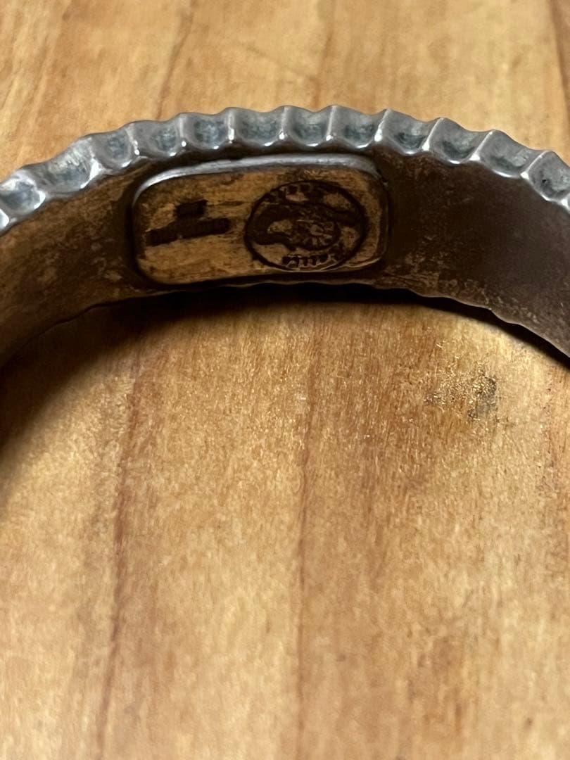 ナバホ ネイティブ ビンテージ バングル リンチシルバースミス ウィングロック