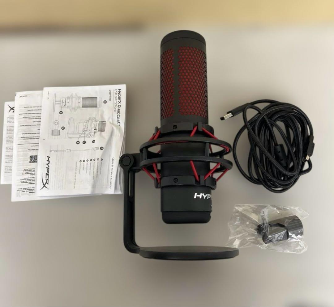 512501 HyperX QuadCast スタンドアロンマイク ブラック