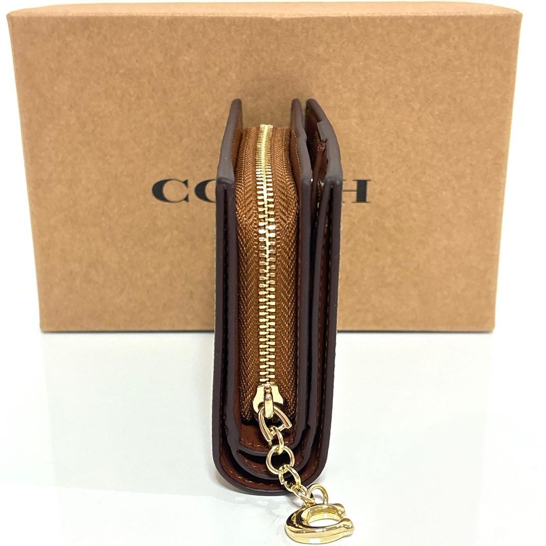 ✨新品未使用✨COACH コーチ 二つ折り 財布 ブラウン