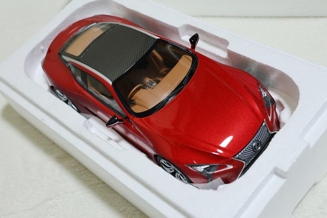 京商 1/18 レクサス LC500 赤 samurai サムライ 新品