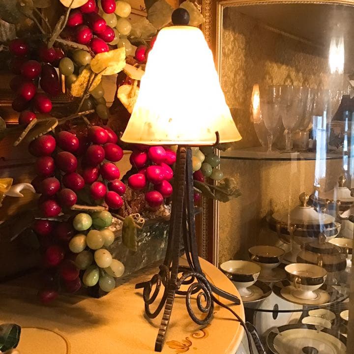 ミューラー　アンティーク　ランプ　ライト　アールデコ　ビンテージ　ガレ　ドーム