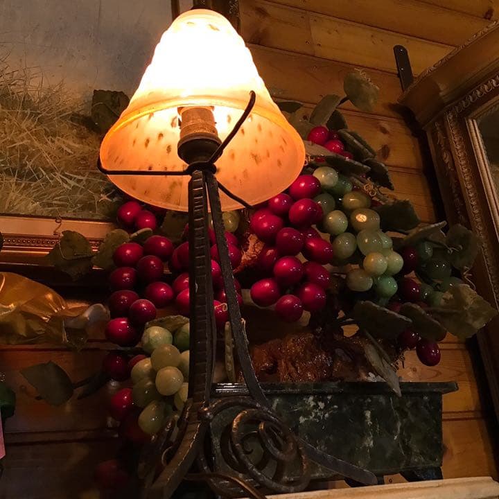 ミューラー　アンティーク　ランプ　ライト　アールデコ　ビンテージ　ガレ　ドーム