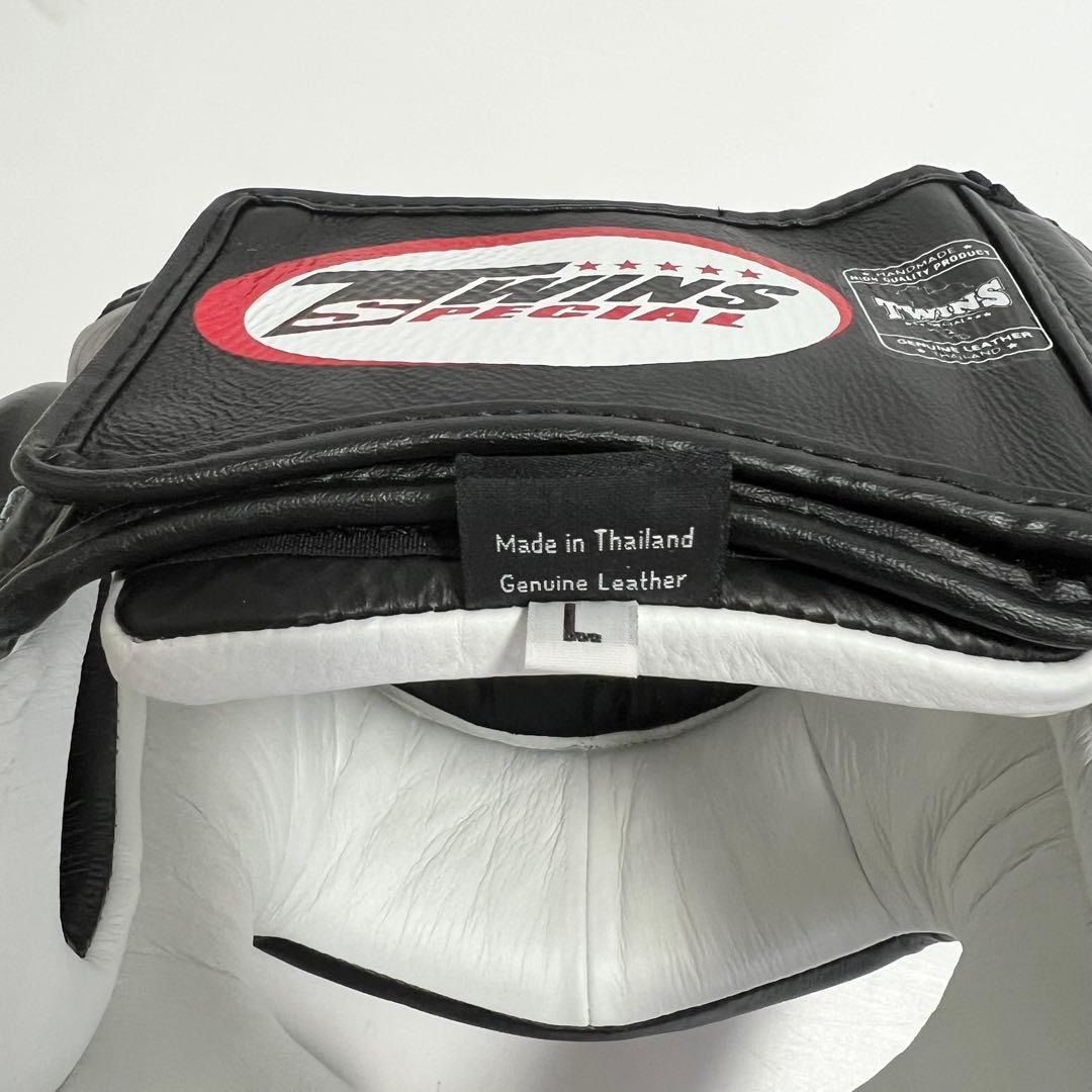 【極美品】TWINS ツインズ ヘッドギア ヘッドガード L 本革製 タイ製