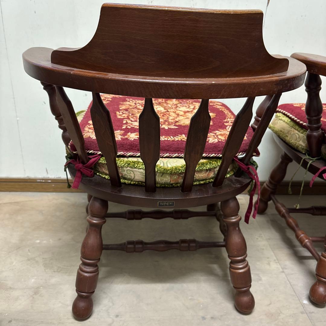 WINDS 太平　アンティークチェア　ローチェア　ウィンザーチェア　2脚　最安値