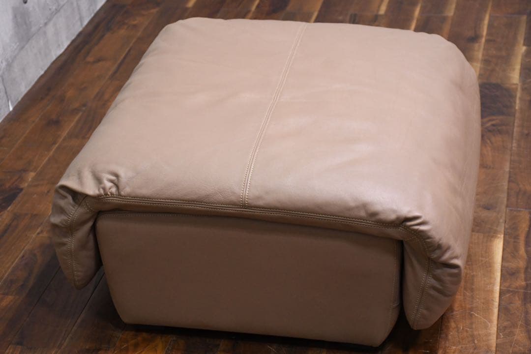 DLK150 maruni マルニ木工 レザー/本革張り オットマン スツール