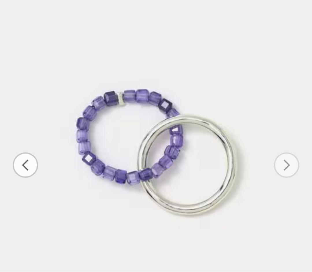 週末セール　新品　KOWGA×GAGAN Doubly アメジストリング