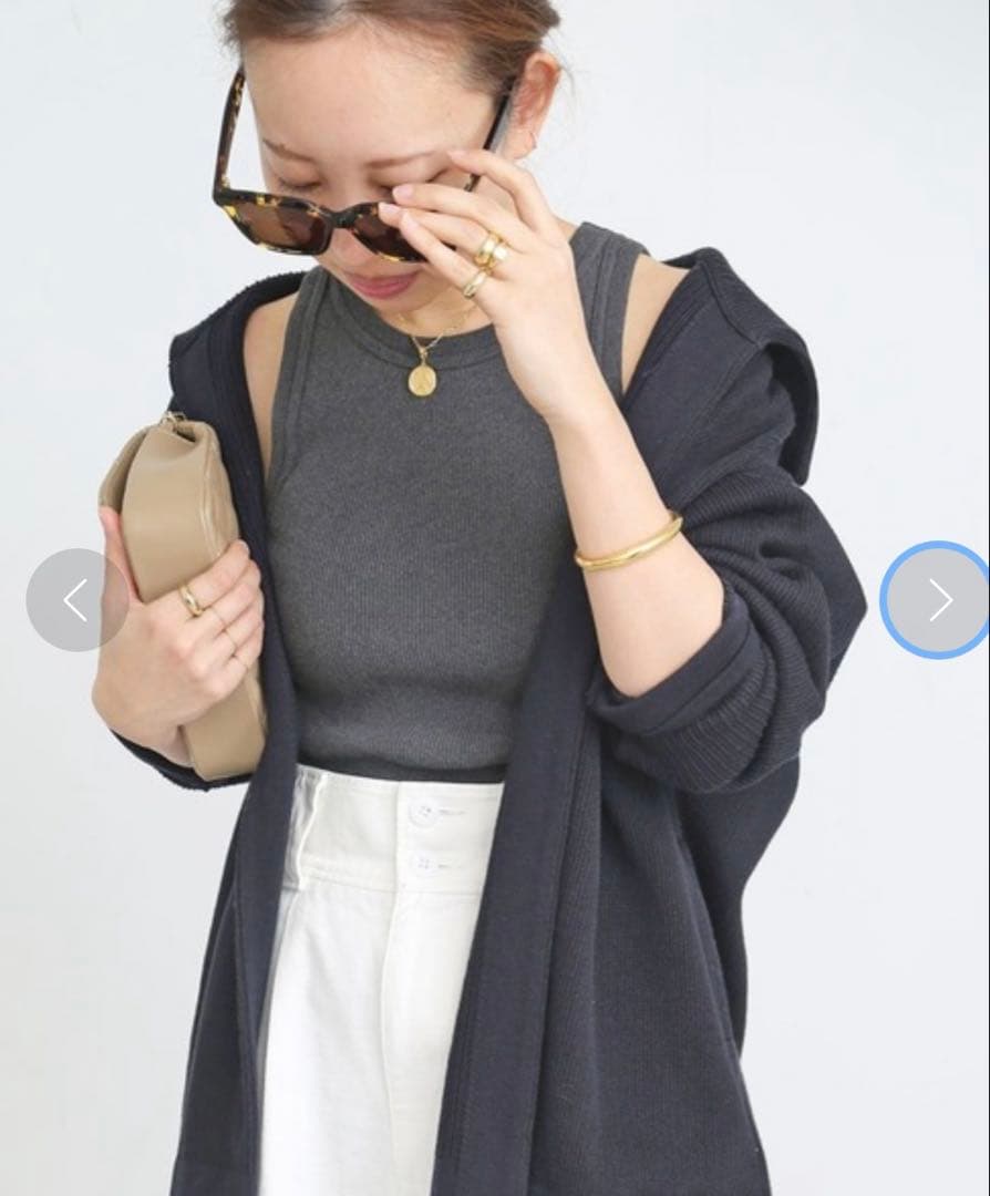 Deuxieme Classe LOREL RIB タンクトップ