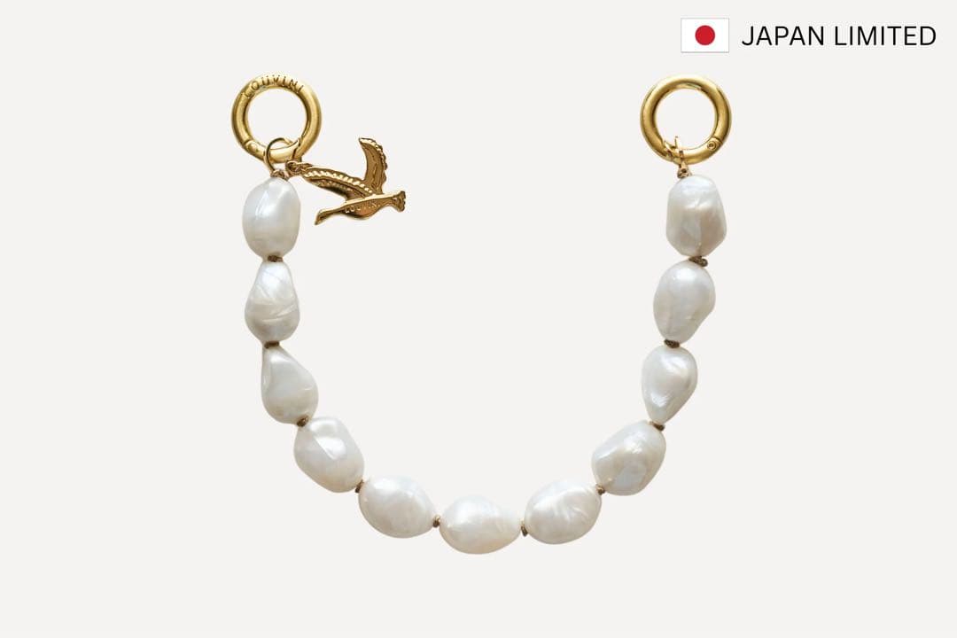 【LOUVINI】 ハンドストラップ　PETIT ROMY PEARL