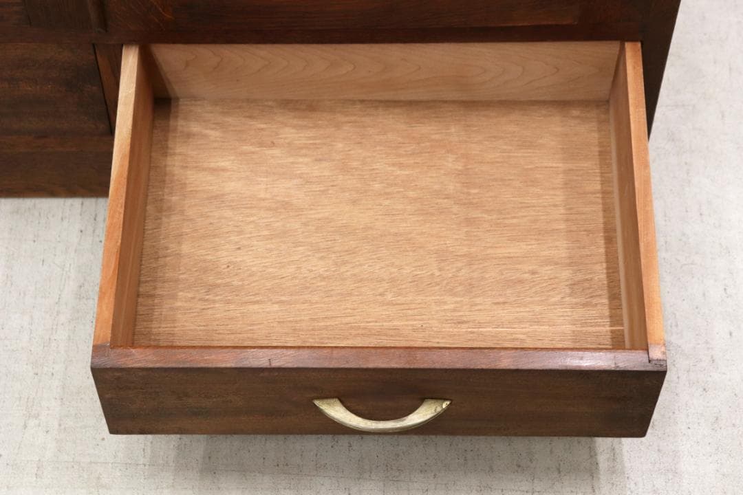 ※いのうえ レトロ オーク材 本箱 食器棚 書庫 戸棚 収納 キャビネット