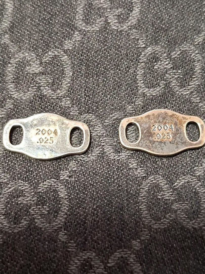 シューレースストッパー　シルバー925　シューズアクセサリー