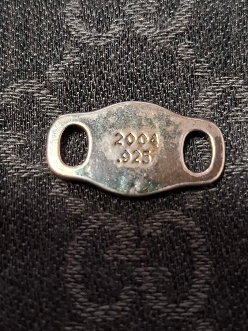 シューレースストッパー　シルバー925　シューズアクセサリー