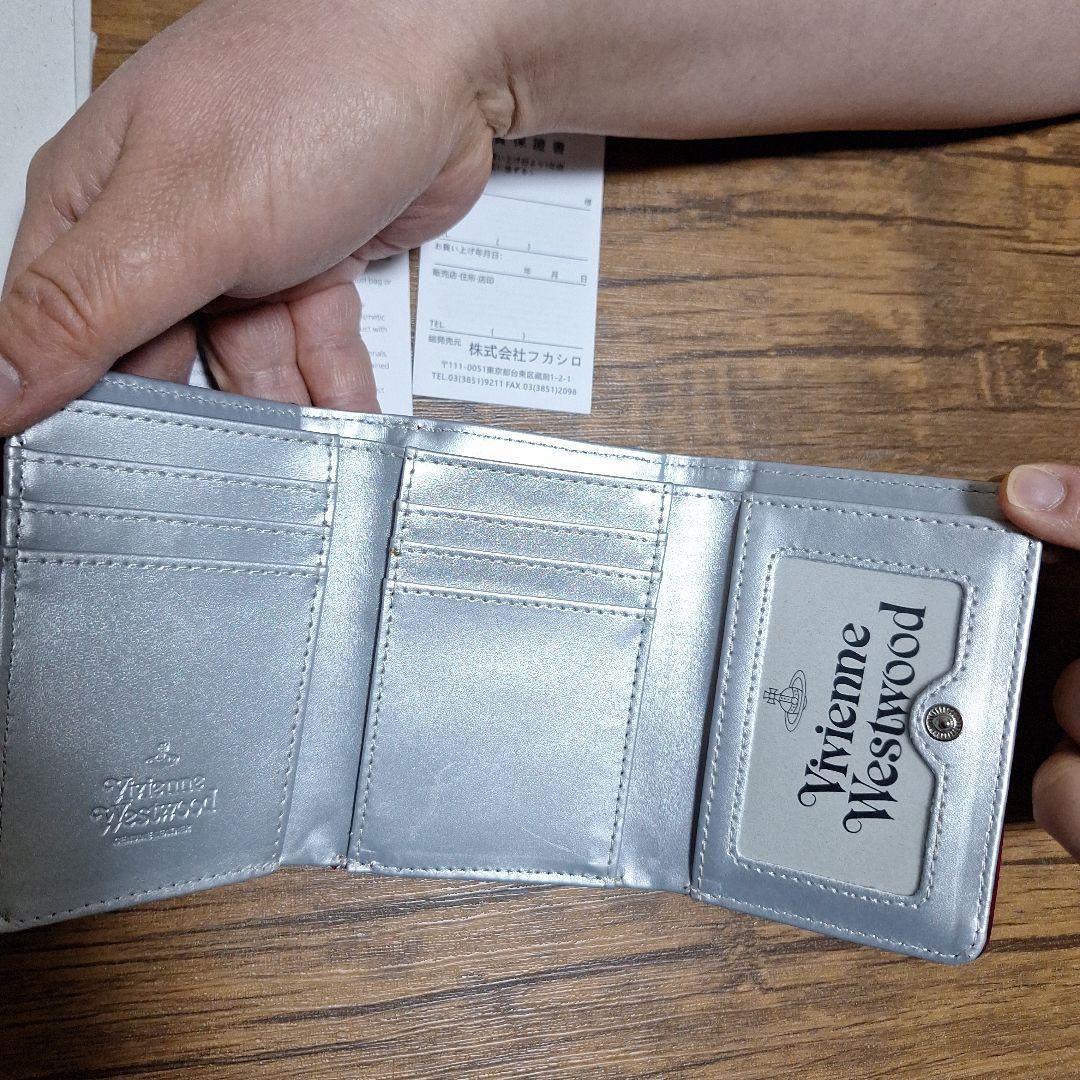 Vivienne Westwood 三つ折り財布 レッド　エナメル