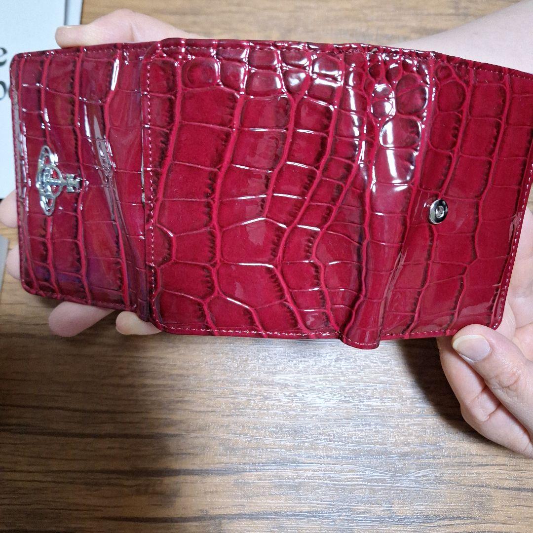 Vivienne Westwood 三つ折り財布 レッド　エナメル