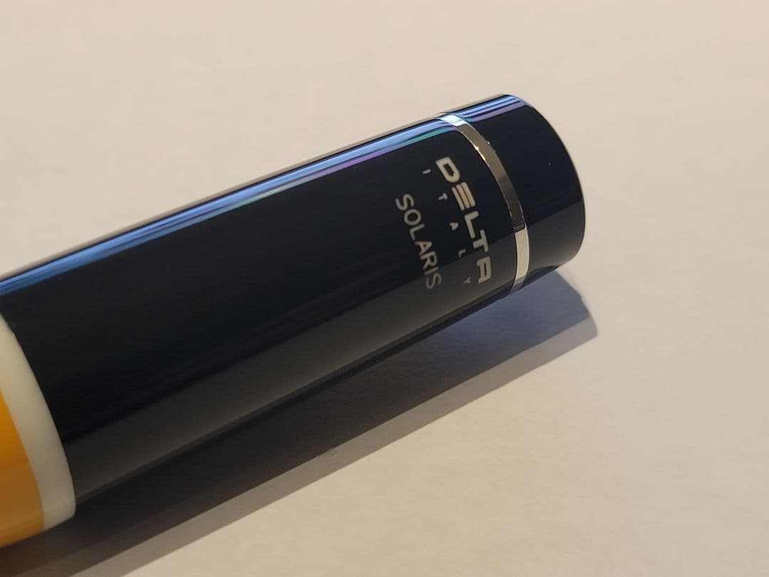 [週末限定値下]DELTA SOLARIS イエロー 万年筆 B/14K