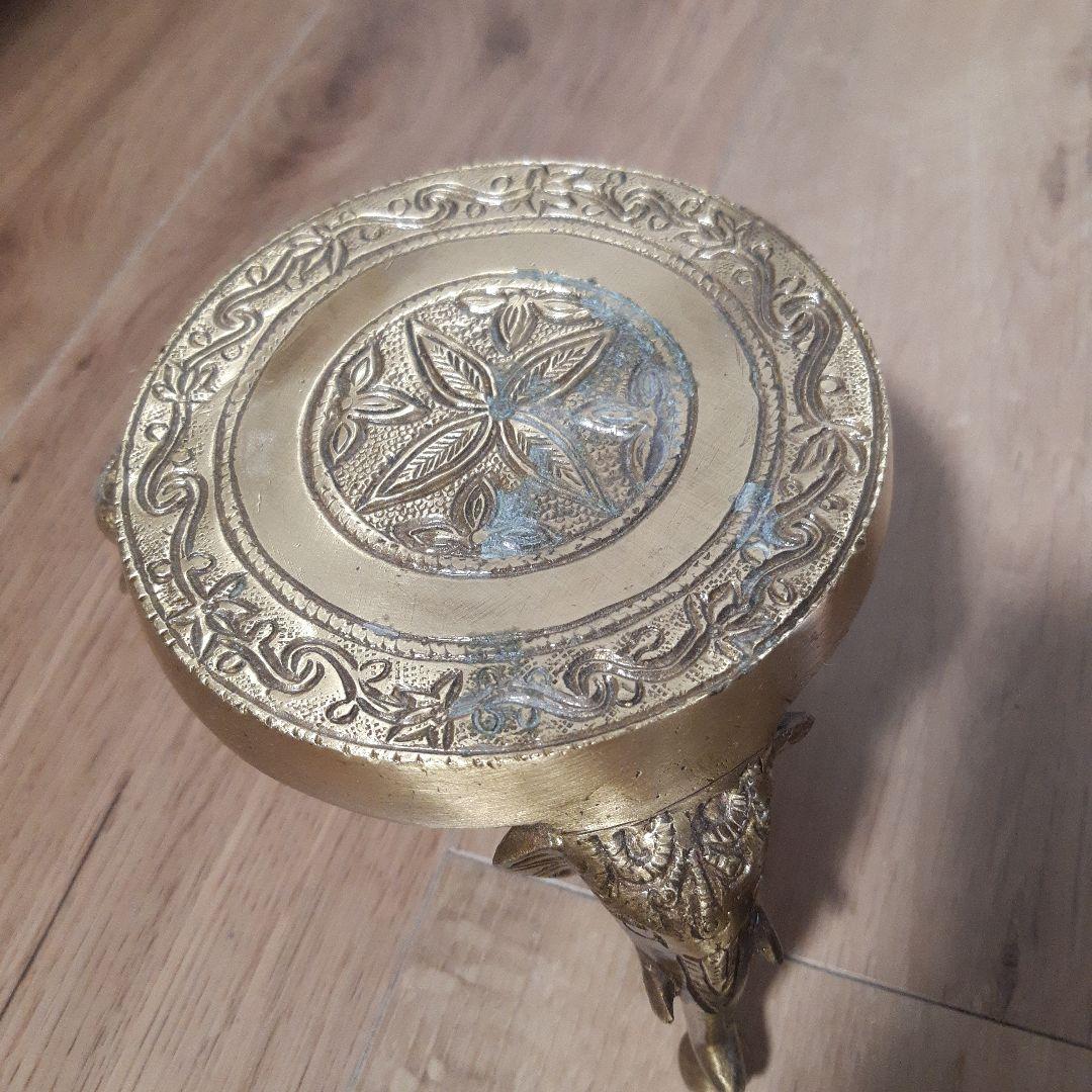 置物 オブジェミニテーブル ゴールドアジアン雑貨　アジア雑貨アンティーク風