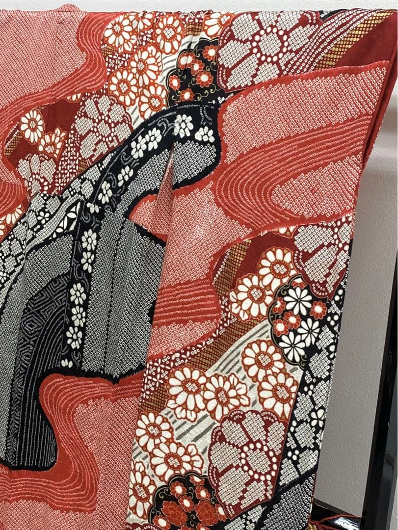 振袖 豪華 絞り 金駒 金彩 紋意匠 身丈170cm