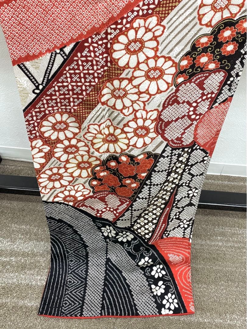 振袖 豪華 絞り 金駒 金彩 紋意匠 身丈170cm