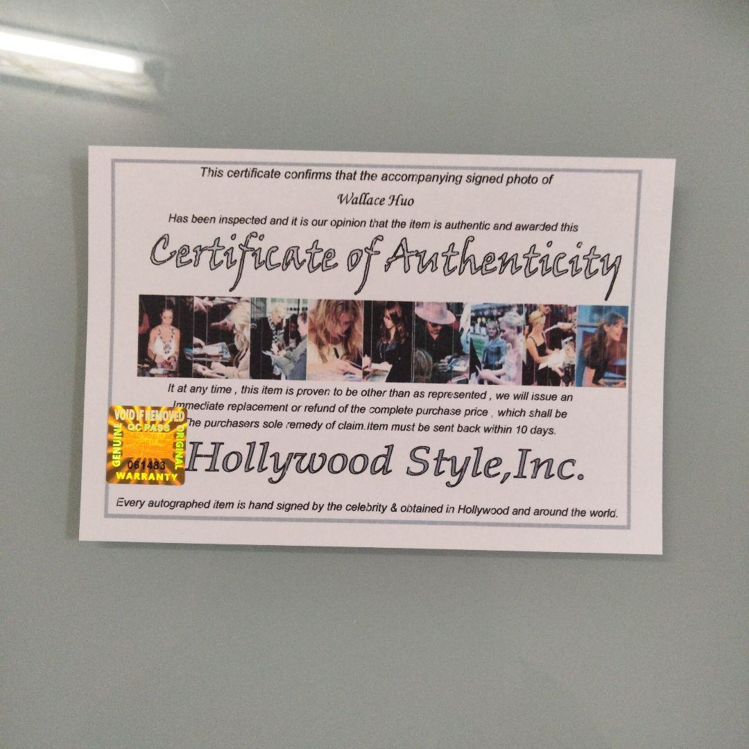 セール中…ウォレス・フォ直筆サイン入り超 特大写真…Wallace Huo