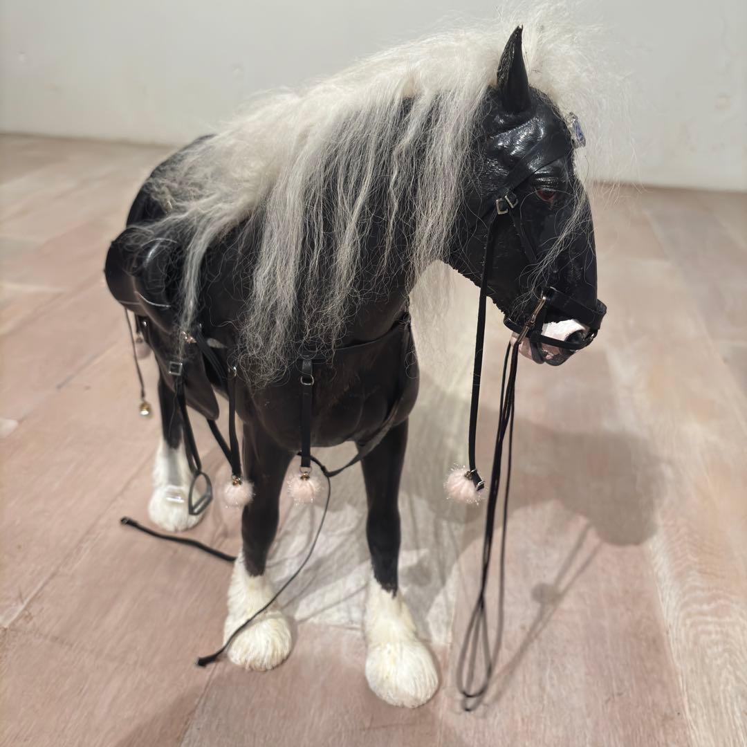 リアル　BIGサイズ　馬　シャイヤー　輓馬　フィギュア