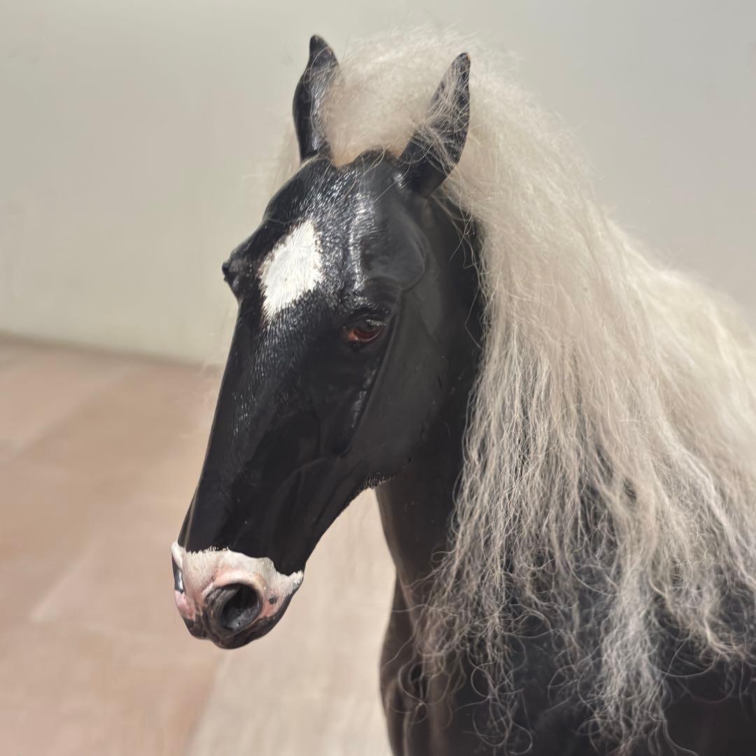 リアル　BIGサイズ　馬　シャイヤー　輓馬　フィギュア