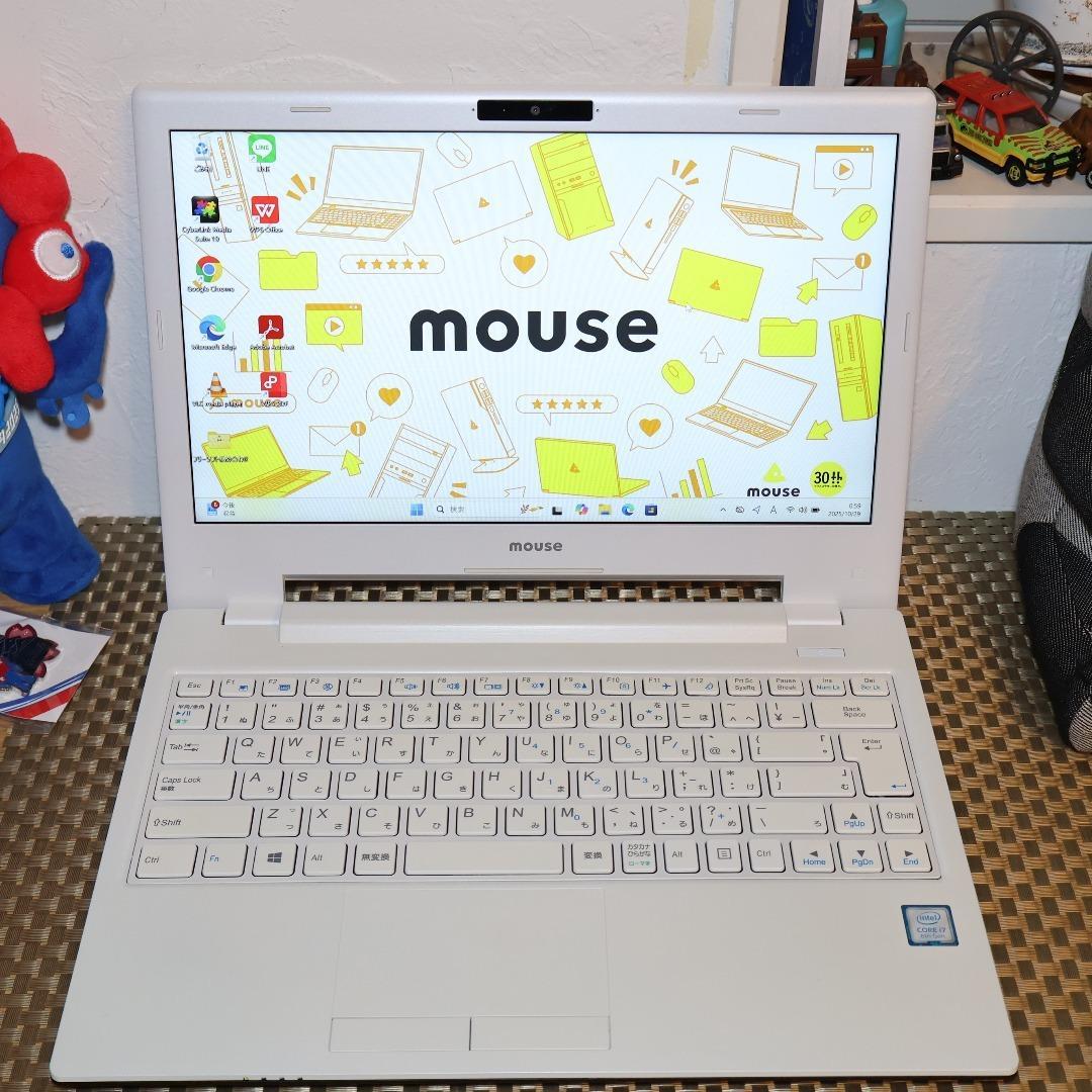 人気の白！Win11公式対応8世代i7/メ16/新品SSD480/無線/カメラ