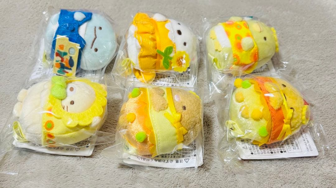 限定 すみっコぐらし×ゴッホ展 てのりぬいぐるみ ６種コンプリートセット