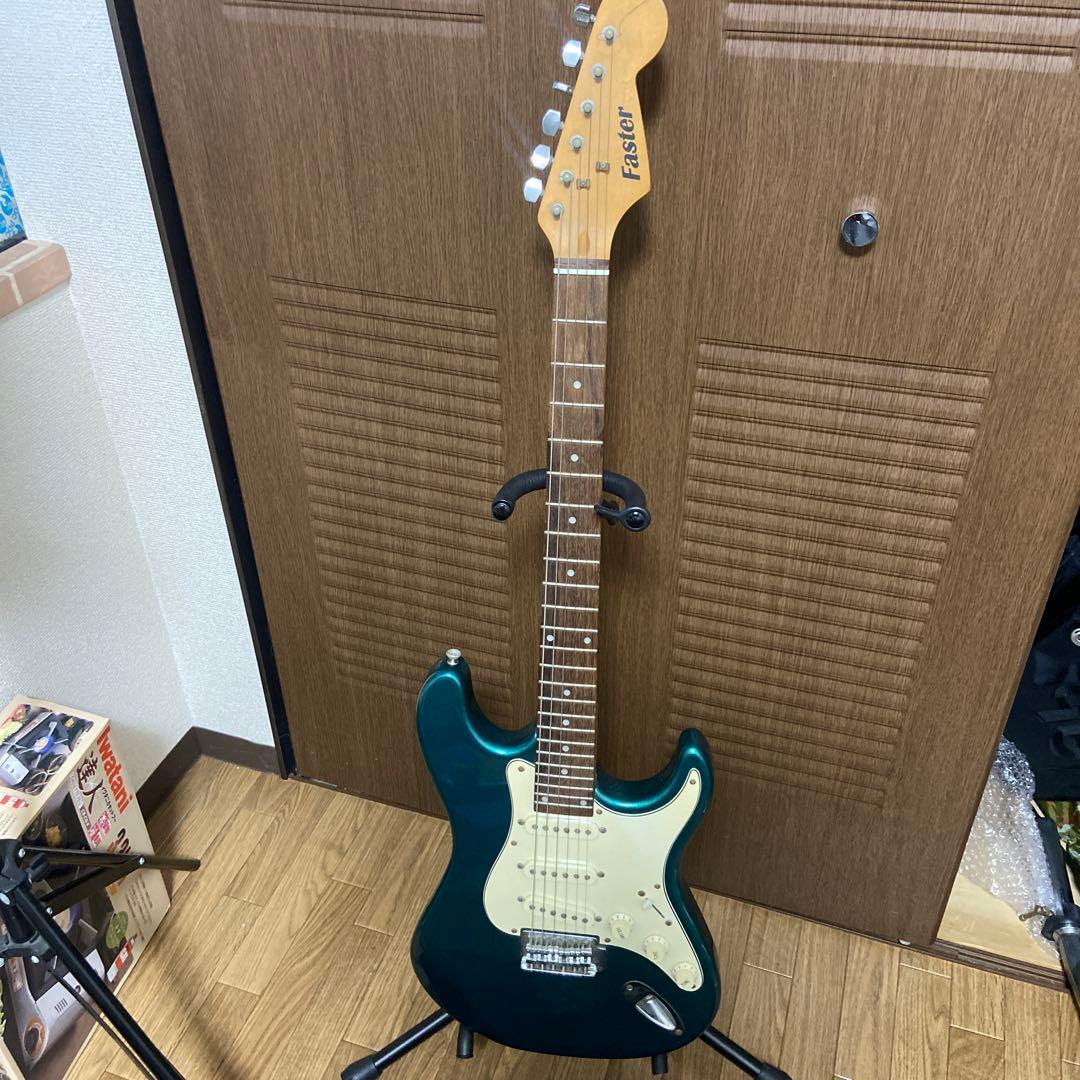 Faster エレキギター グリーン