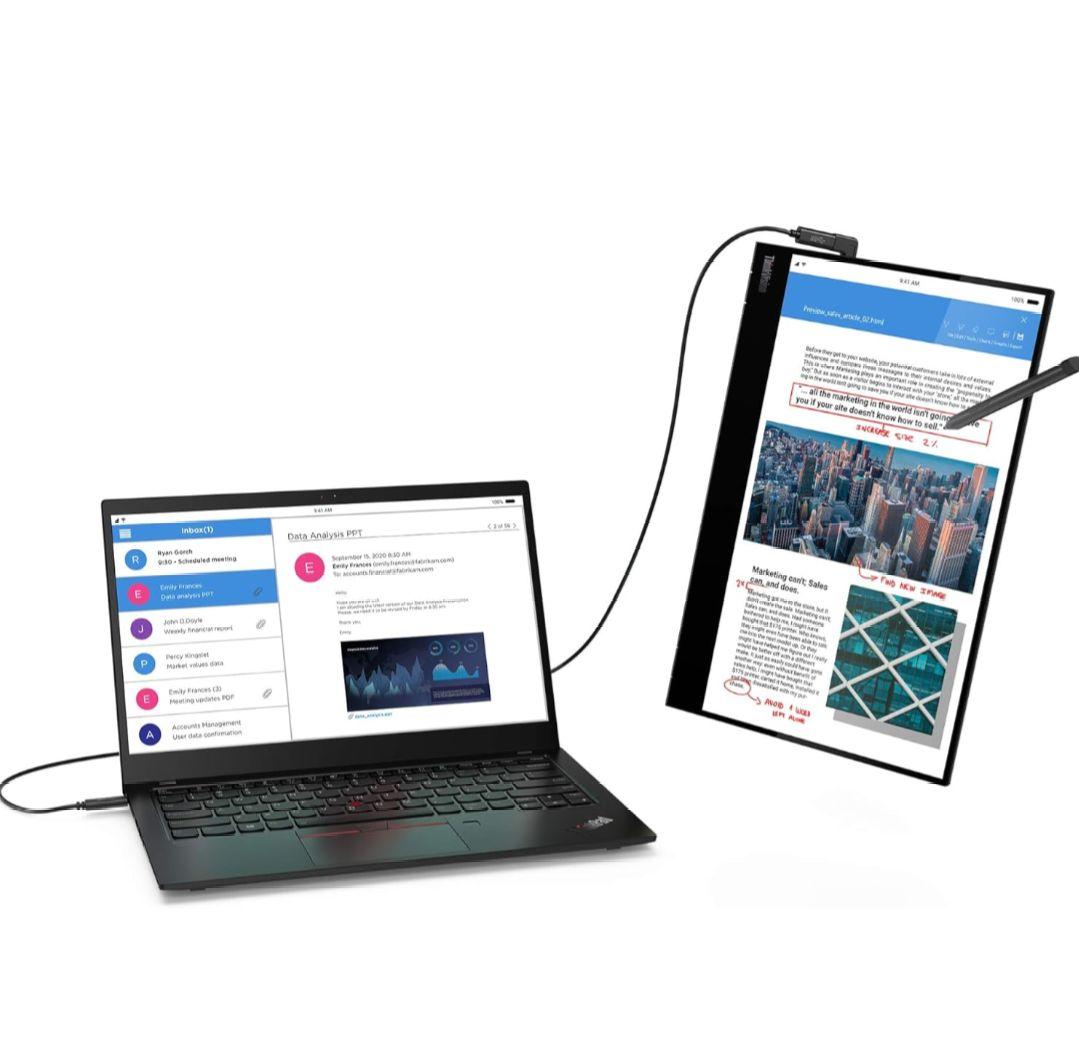 Lenovo ThinkVision M14t　PCモニター