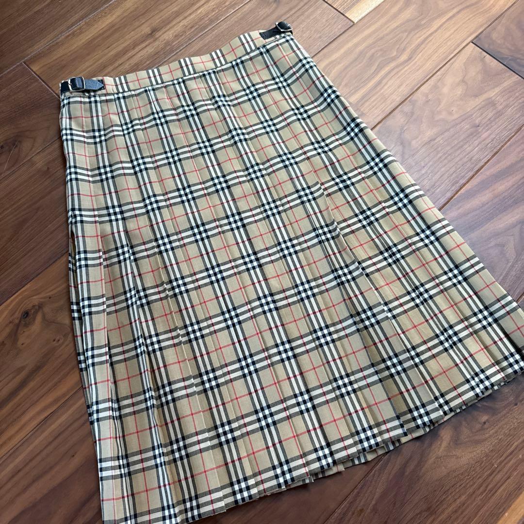 【虎】BURBERRYLondon バーバリーロンドン　チェック柄スカート