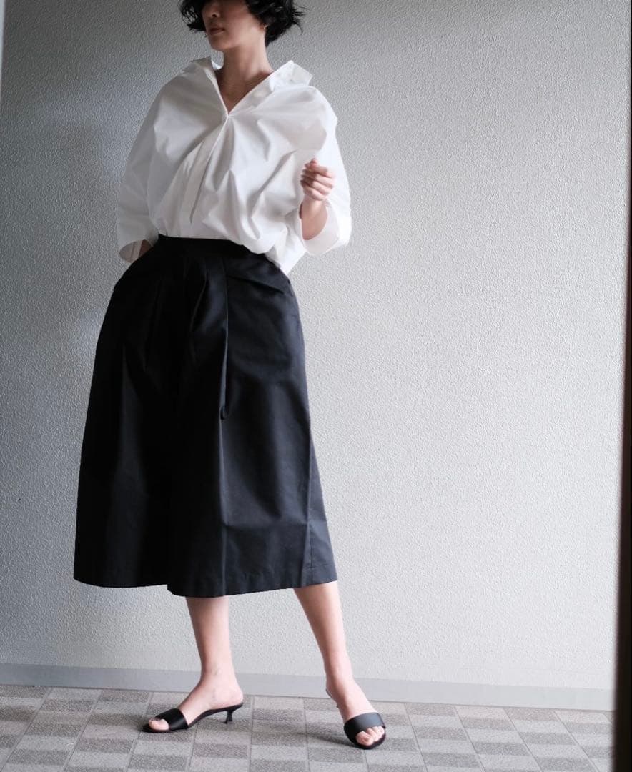 ナラ Nalaドレスパンツ black