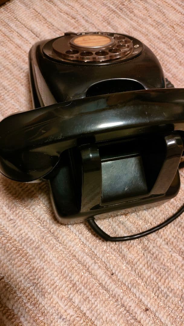 【昭和レトロ】黒電話　当時物　1971年　50年モノ　希少　本物　電信電話　レア