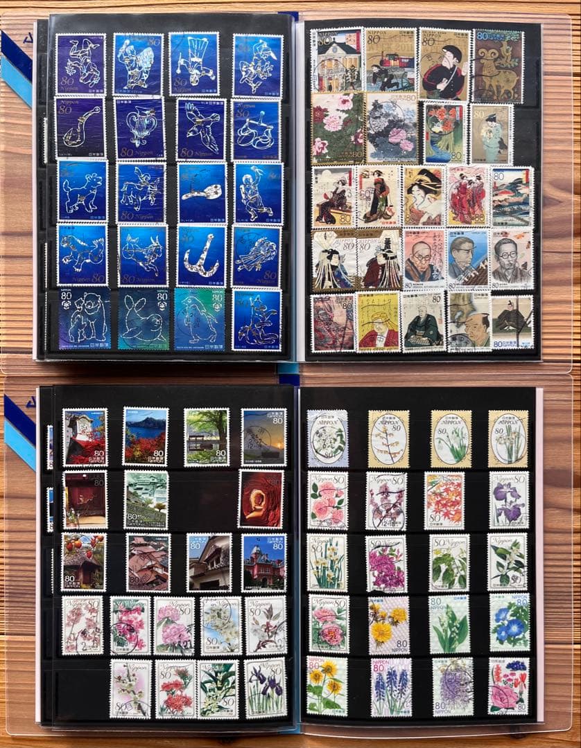 日本の使用済切手 アルバムセット 3冊